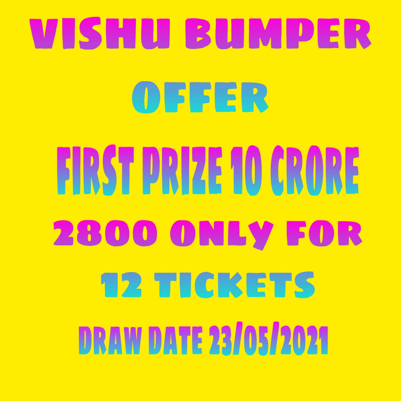 Kerala Vishu Bumper Lottery Online